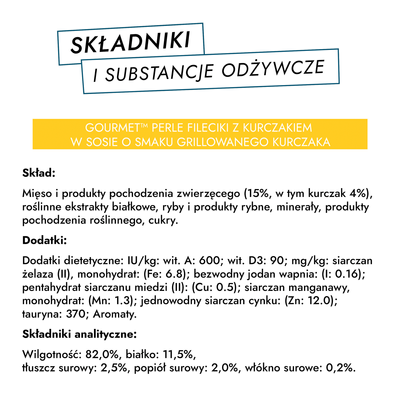 Gourmet Perle kattenvoer filets in een smakelijke saus 340g (4 x 85g)