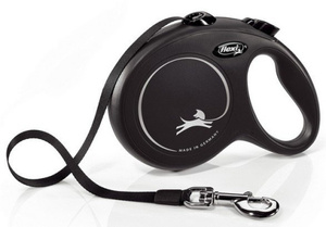 FLEXI New Classic L-bandriem 5m zwart