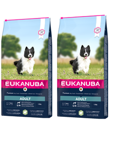 Eukanuba Adult Small&Medium Breed Rich In Lamb & Rice 2x12kg