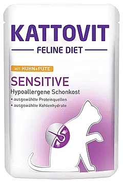 Kattovit Sensitive Kip met kalkoen 85g