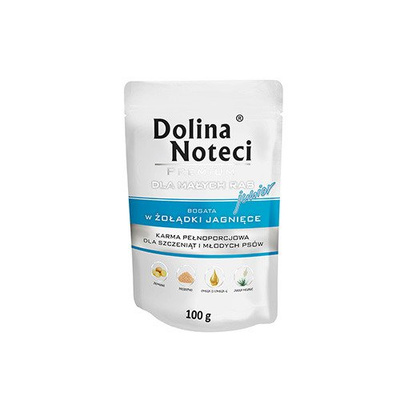 Dolina Noteci Premium voor kleine honden Junior Rijk aan Lamsmaagjes 100g
