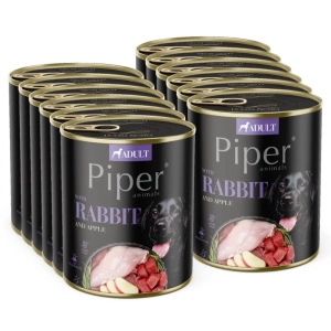 DOLINA NOTECI Piper voor honden met konijn en appel 12x800g