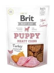 Brit Jerky Snack Kalkoen Meaty Coins Voor Puppy's 80g