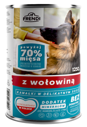 Frendi Stukjes in Zachte Saus met Rundvlees 1250g