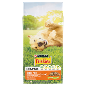 PURINA Friskies Balance Kip met Groenten 15 kg + VERRASSING VOOR UW HOND