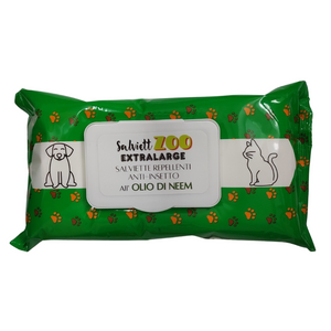 SalviettZOO XL - honden- en kattenpoetsdoekjes 40st (met neemolie)