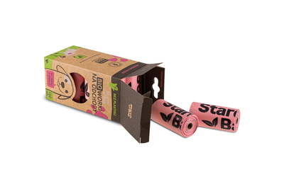 Zolux Starchbag composteerbare afvalzakken roze 15st