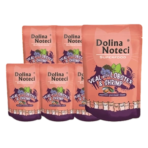 Dolina Noteci Superfood Kalfsvlees met Kreeft en Garnalen 10x85g