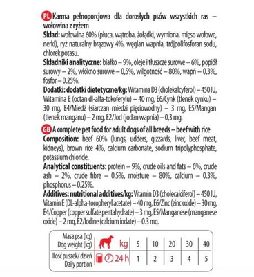 Dolina Noteci Premium Puur Rundvlees met Bruine Rijst 12x800g