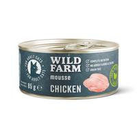 WILD FARM Mousse Kip 12x80g - graanvrije mousse voor katten