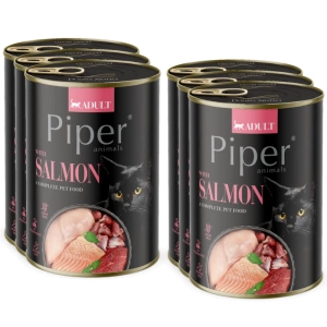 DOLINA NOTECI Piper voor katten met zalm 6x400g