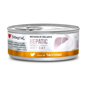 Disugual Veterinary natvoer voor katten HEPATIC kalkoen (volwassen) 85g
