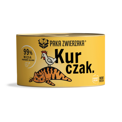 Paka Zwierzaka- natvoer voor katten kip 200g