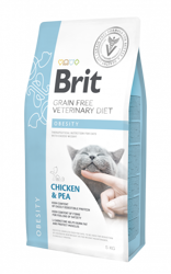 Brit Grain Free Veterinary Diet Katten Obesitas Kip Met Erwten 5kg