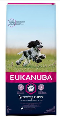 Eukanuba Puppy&Junior Medium Breed 15kg + GRATIS een verrassing voor je hond!
