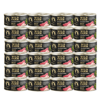 WILD FARM Filets Rund & Kip 24x70g - graanvrij nat kattenvoer in bouillon