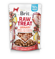 BRIT CARE Hond Rauwe Traktatie Urine Kalkoen met Probiotica, Pompoen en Veenbessen 40g