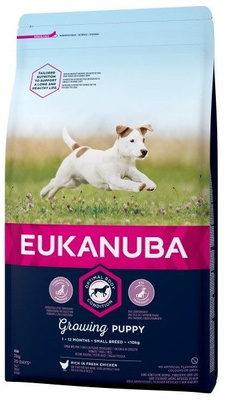 Eukanuba Growing Puppy Small Breed Chicken 3kg 
