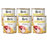 Brit Pate & Vlees met Kip 6x800g