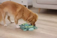 Kerbl Educatief hondenspeeltje, schildpad, turquoise, Ø 25 cm