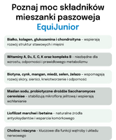 Lab-v EquiJunior - Aanvullend diervoeder voor veulens ter ondersteuning van de groei, ontwikkeling en juiste voeding van jonge paarden en pony's 2kg