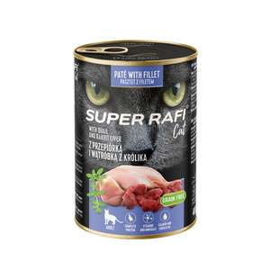 DOLINA NOTECI Super Rafi Cat P&F met kwartel en konijnenlever 12x400 g