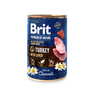 Brit Premium By Nature Kalkoen met Lever 12x400g