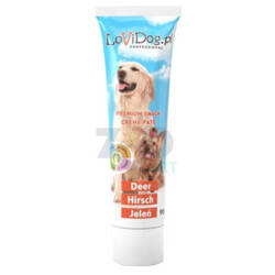 Lovi Dog Snack Creme Pate Dear - hondenpaté in een tube, met hert, vitaminen en Omega-3 90g