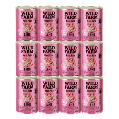 WILD FARM Pate Lam 12x400g - glutenvrij kattenvoer