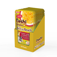 INABA Dashi Delights Zijdezachte Bouillon Kip met Tonijn &amp; Zalm Recept 40g