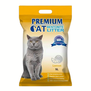 Premium kattenbrokken Bentoniet - Citroen voor katten 5L