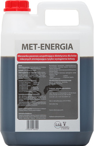 LAB-V Met-Energia - Aanvullend diervoeder voor melkkoeien om het risico op ketose te verminderen 5kg