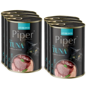 DOLINA NOTECI Piper voor gesteriliseerde katten met tonijn 6x400g