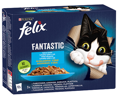 Felix Fantastic Fish Flavours in Jelly 12x85g