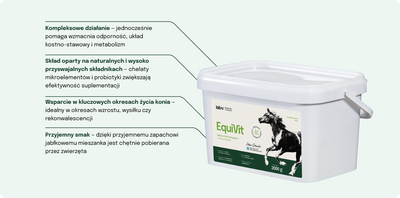 Lab-v EquiVit - dieetvoer voor paarden, ondersteunt immuniteit en gewrichten 2kg 