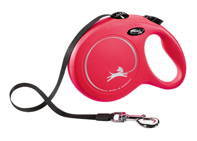 Flexi leash New Classic L riem 8m tot 50kg rood