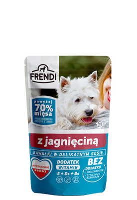 Frendi Stukjes in fijne saus met lam 100g