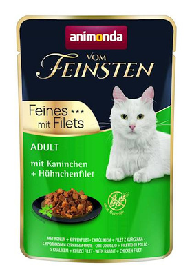 ANIMONDA Kat Vom Feinsten Adult Konijn + Kipfilet Zakje 85g