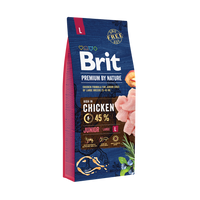 Brit Premium By Nature Junior L met Kip 15kg + GRATIS een verrassing voor je hond!
