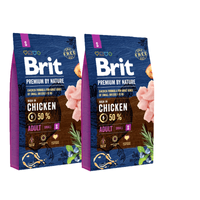 Brit Premium By Nature Adult S met Kip 2x8kg