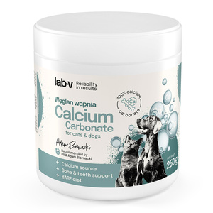 Lab-v Calcium Carbonaat - Natuurlijke calciumbron voor honden en katten 250 g