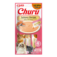 INABA CAT CHURU Zalm Recept 4x14g