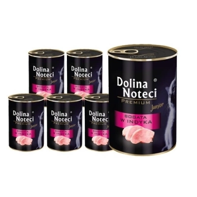 Dolina Noteci Premium Junior voor Katten Rijk aan Kalkoen 12x400g
