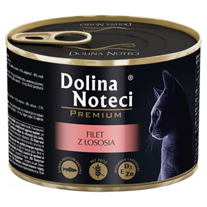 DOLINA NOTECI Premium voor katten zalmfilet 185g