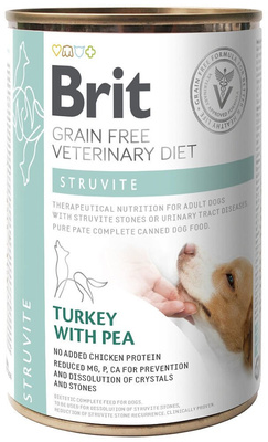 Brit Green Free Veterinary Diet Honden Struviet Kalkoen met Erwten 12x400g