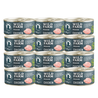 WILD FARM Mousse Kip 12x80g - graanvrije mousse voor katten