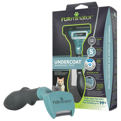 FURMINATOR Tool voor het uitkammen van losse ondervacht bij langharige kleine katten