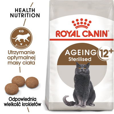 ROYAL CANIN Ageing Sterilised +12 4kg droogvoer voor volwassen, gesteriliseerde katten