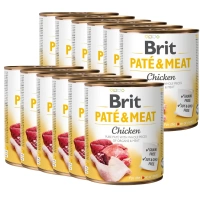 Brit Pate & Vlees met Kip 12x800g