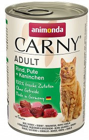 Animonda Cat Carny Adult Rund, Kalkoen & Konijn 400g